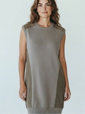 All‎ Saints Sierre Jumper Brown Panel Dress